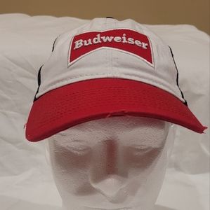 Adjustable snapback mesh trucker cap Vtg red/white/blue hat